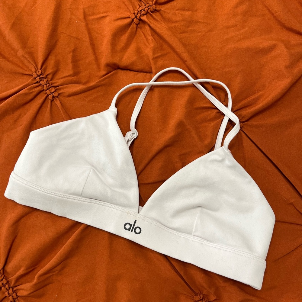 ALO Yoga White Splendor Bra